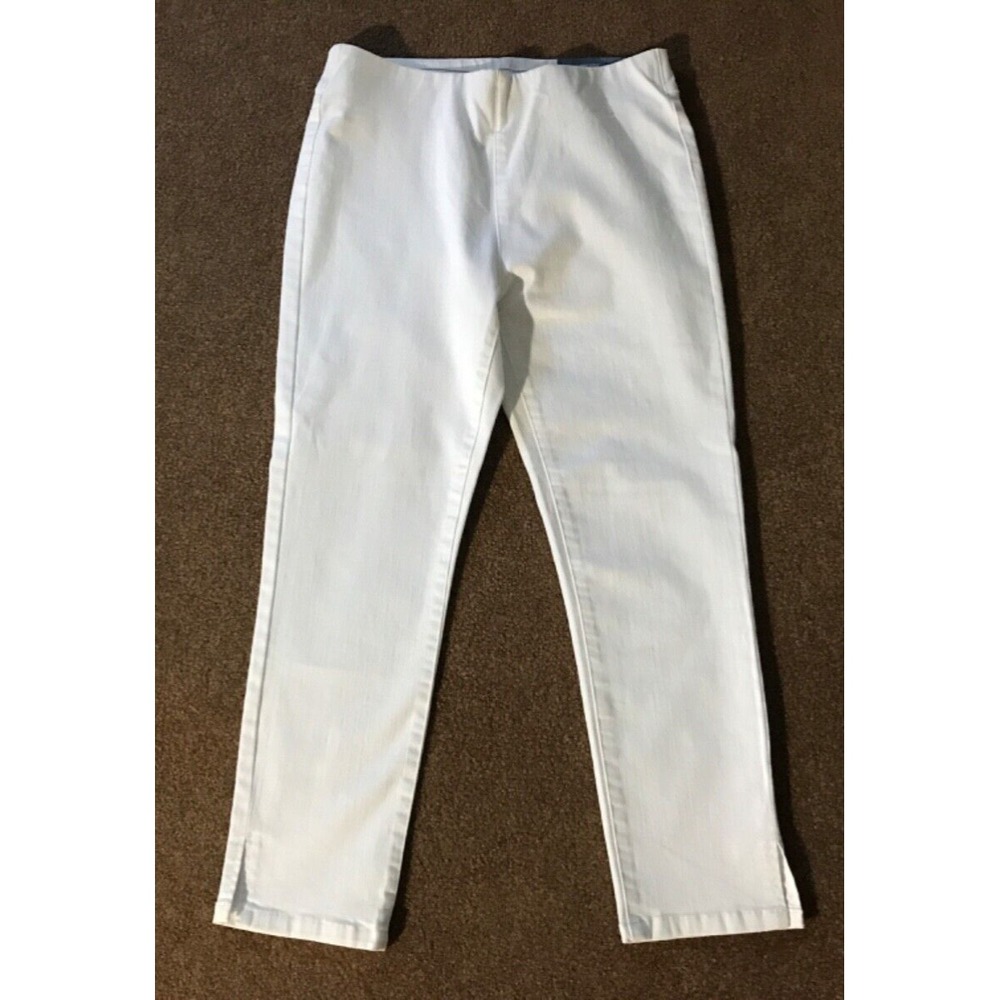 Soft Surroundings Ultimate Cropped Jeans size S (6/8) Pull On Stretch Modest NEW